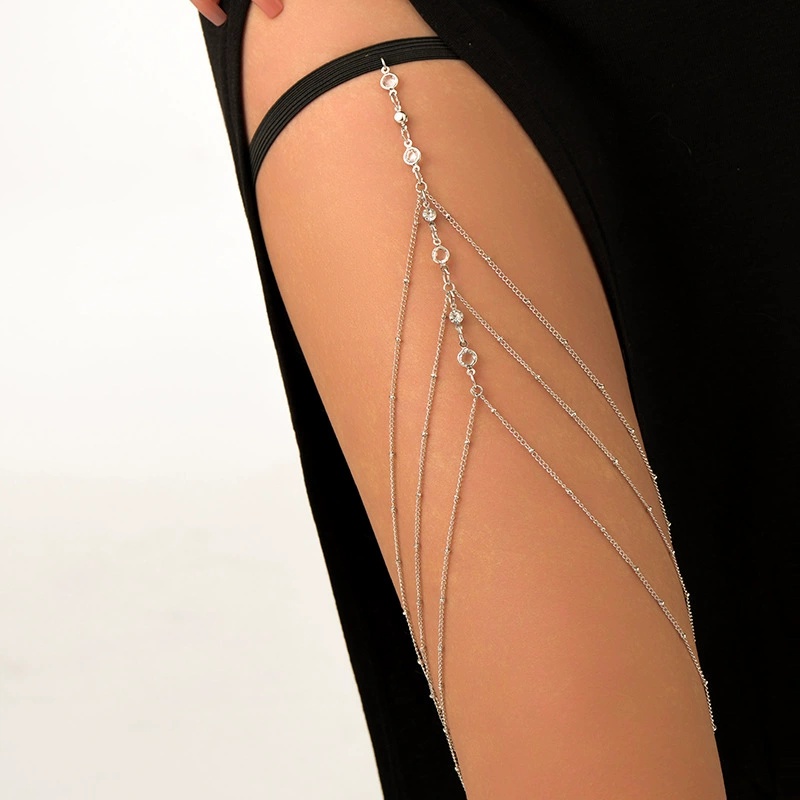 Body Jewelry Thigh Chain - 2025年新作 レディース ボヘミアン サイチェーン シンプル スター