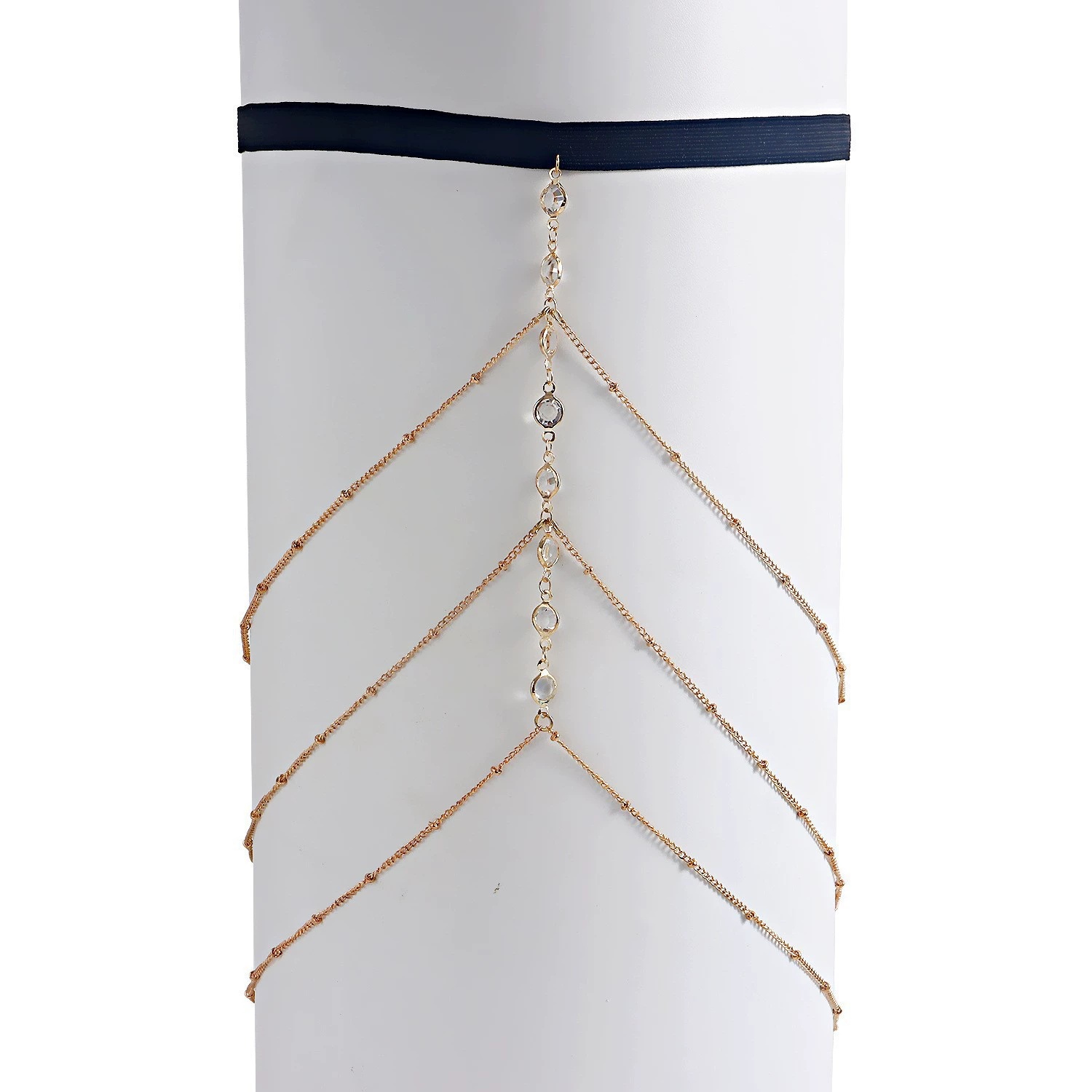 2025年新作 レディース ボヘミアン サイチェーン シンプ - Body Jewelry Thigh Chain のレビューと価格