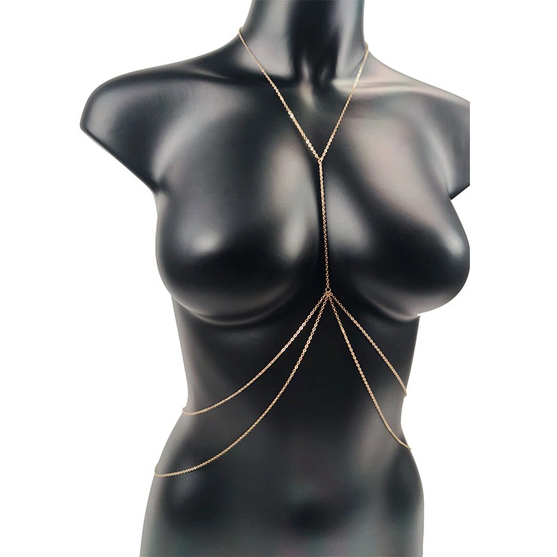 ボディジュエリーセクシーな胸チェーンビキニベリーチェーン女性 - Body Jewelry Harness のレビューと価格