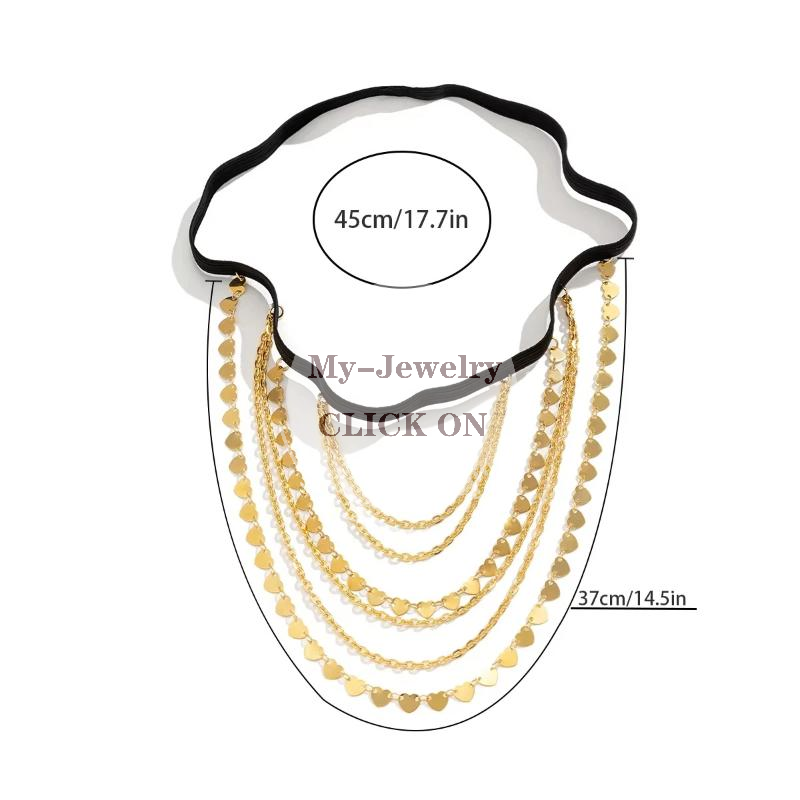 ローズゴールドの多層式太ももチェーン。女性向けの可愛らしいハ - Body Jewelry Thigh Chain のレビューと価格