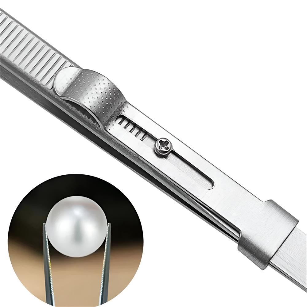 調整可能な帯電防止ステンレス鋼ピンセット,スライディングロッ - Body Jewelry Tool のレビューと価格