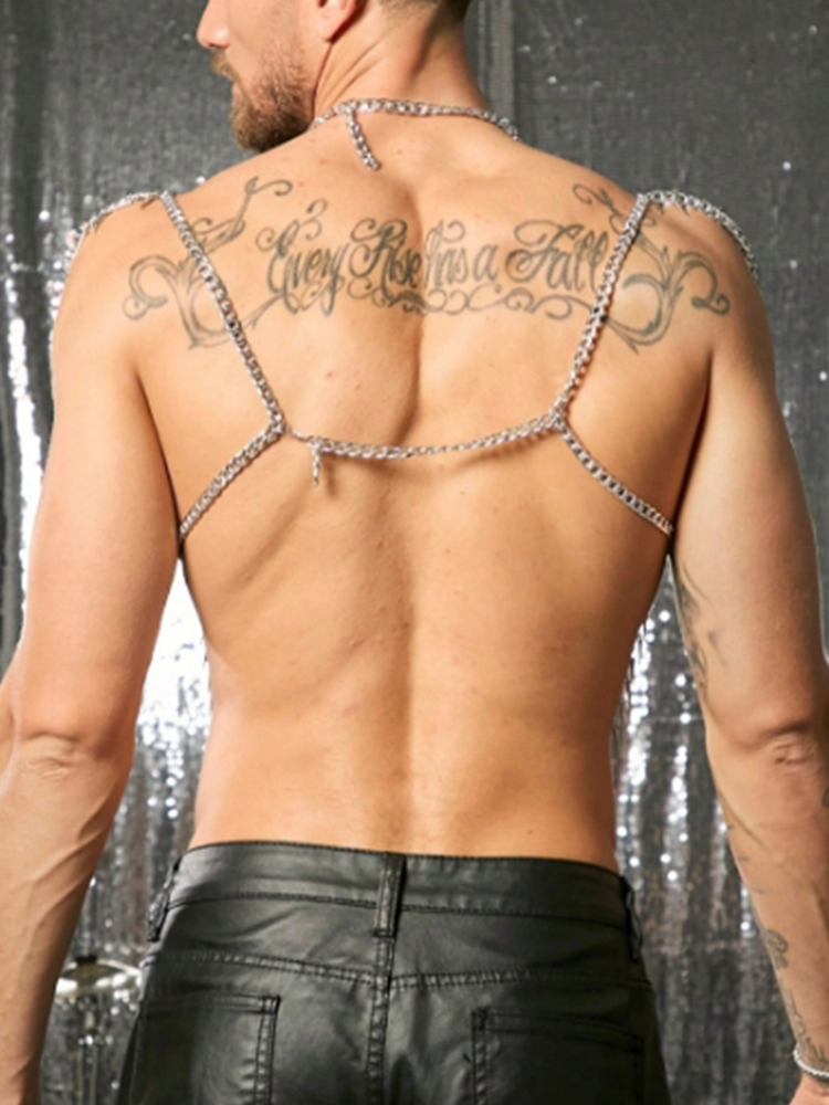 タッセルチェーンボディショルダーセクシーボディメタルチェーン - Body Jewelry Harness のレビューと価格