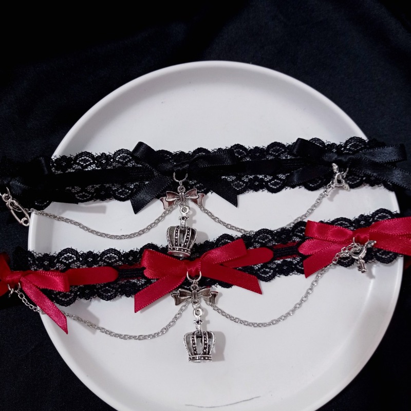 セクシーな調節可能な伸縮性レッグチェーン、ブラックレースのリ - Body Jewelry Thigh Chain のレビューと価格