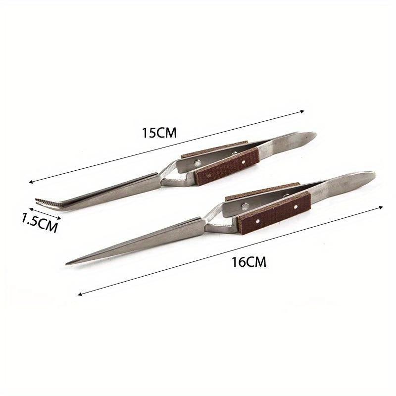 2個セット ステンレス製 クロスロック式 絶縁ピンセット 自 - Body Jewelry Tool のレビューと価格