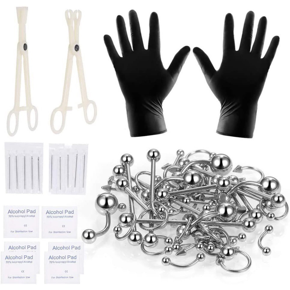 150/140/85/70/42個入りボディピアスキット ジ - Body Jewelry Tool のレビューと価格