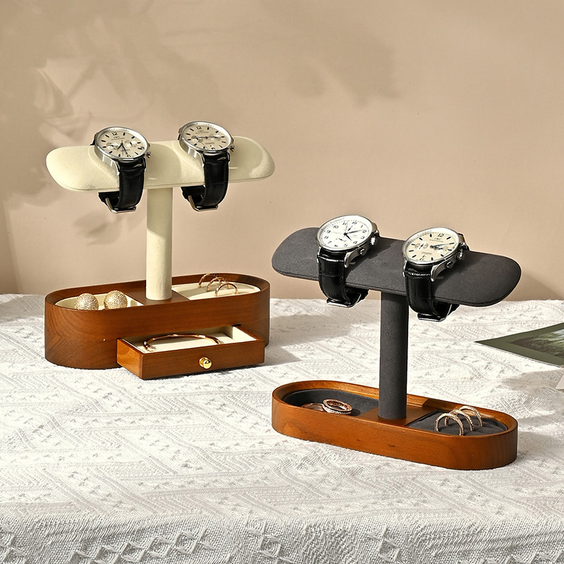 Oirlv 無垢材時計オーガナイザー棚 T バー時計ホルダー - Body Jewelry Organizer のレビューと価格