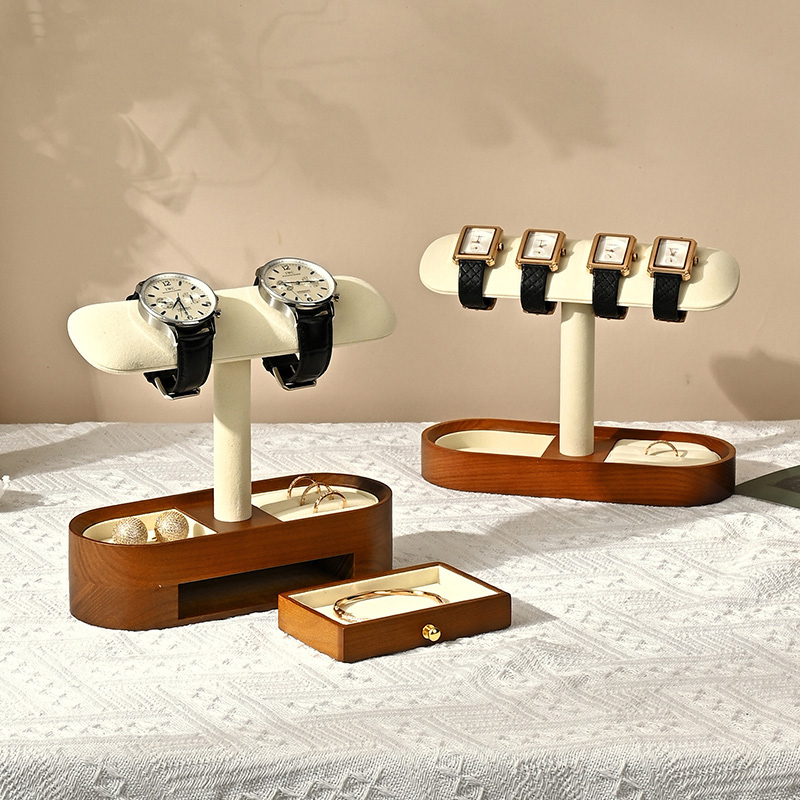 Oirlv 無垢材時計オーガナイザー棚 T バー時計ホルダー - Body Jewelry Organizer のレビューと価格