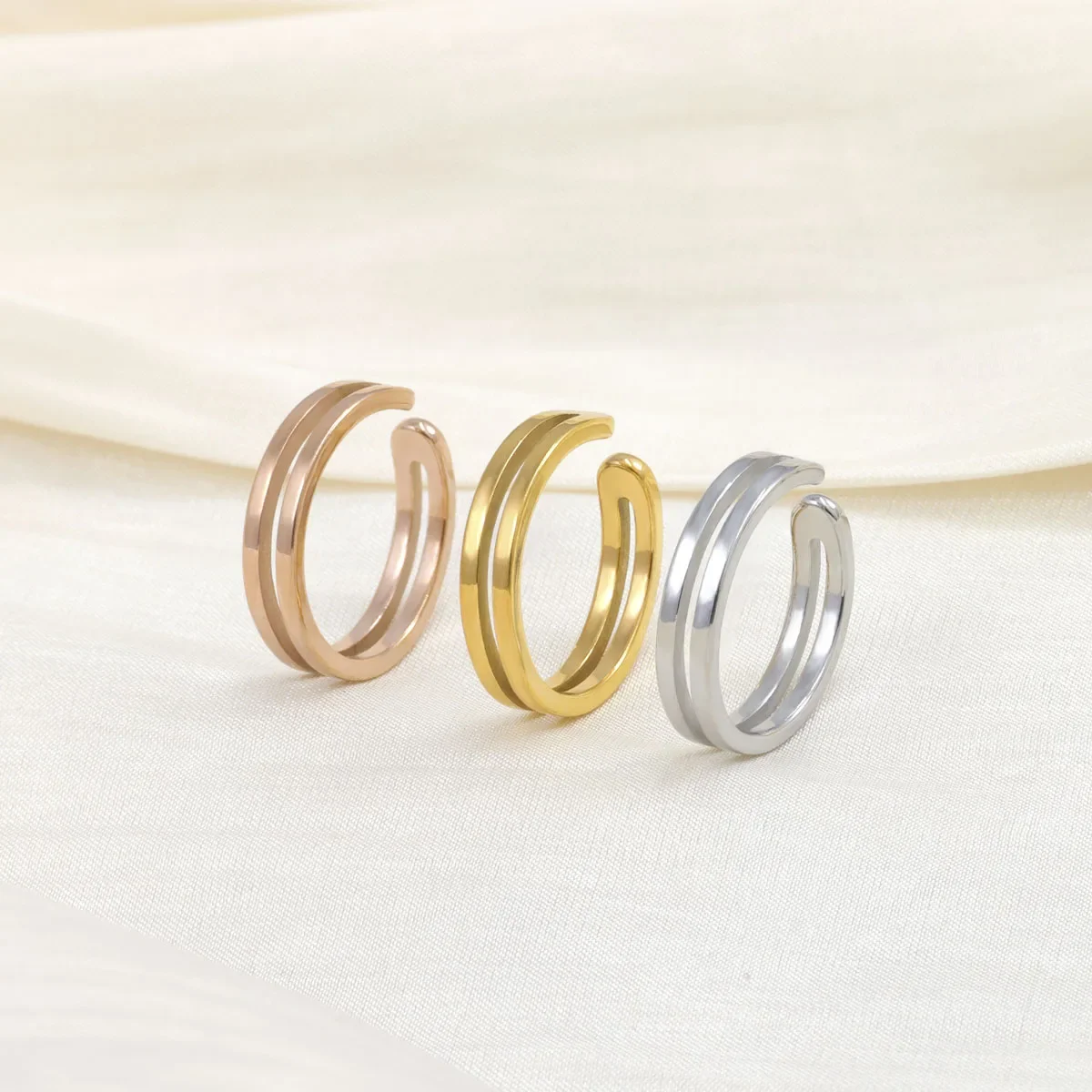 蓮の形をした中空のステンレス鋼のつま先リング,1ピース,3ピ - Body Jewelry Waterproof のレビューと価格