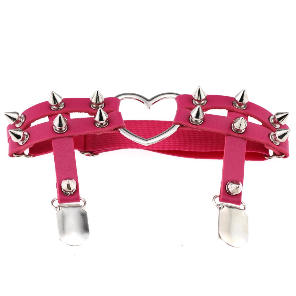 Diezi-伸縮性のあるpuレザーサスペンダー,パンク,ゴシ - Body Jewelry Thigh Chain のレビューと価格
