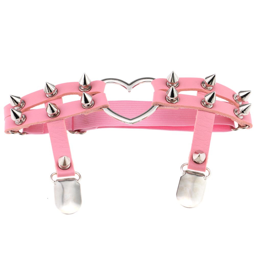 Diezi-伸縮性のあるpuレザーサスペンダー,パンク,ゴシ - Body Jewelry Thigh Chain のレビューと価格