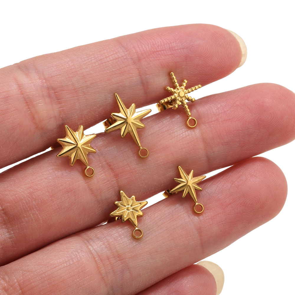 6個入りステンレス製スターピアススタッド、イヤリング製作ツー - Body Jewelry Tool のレビューと価格