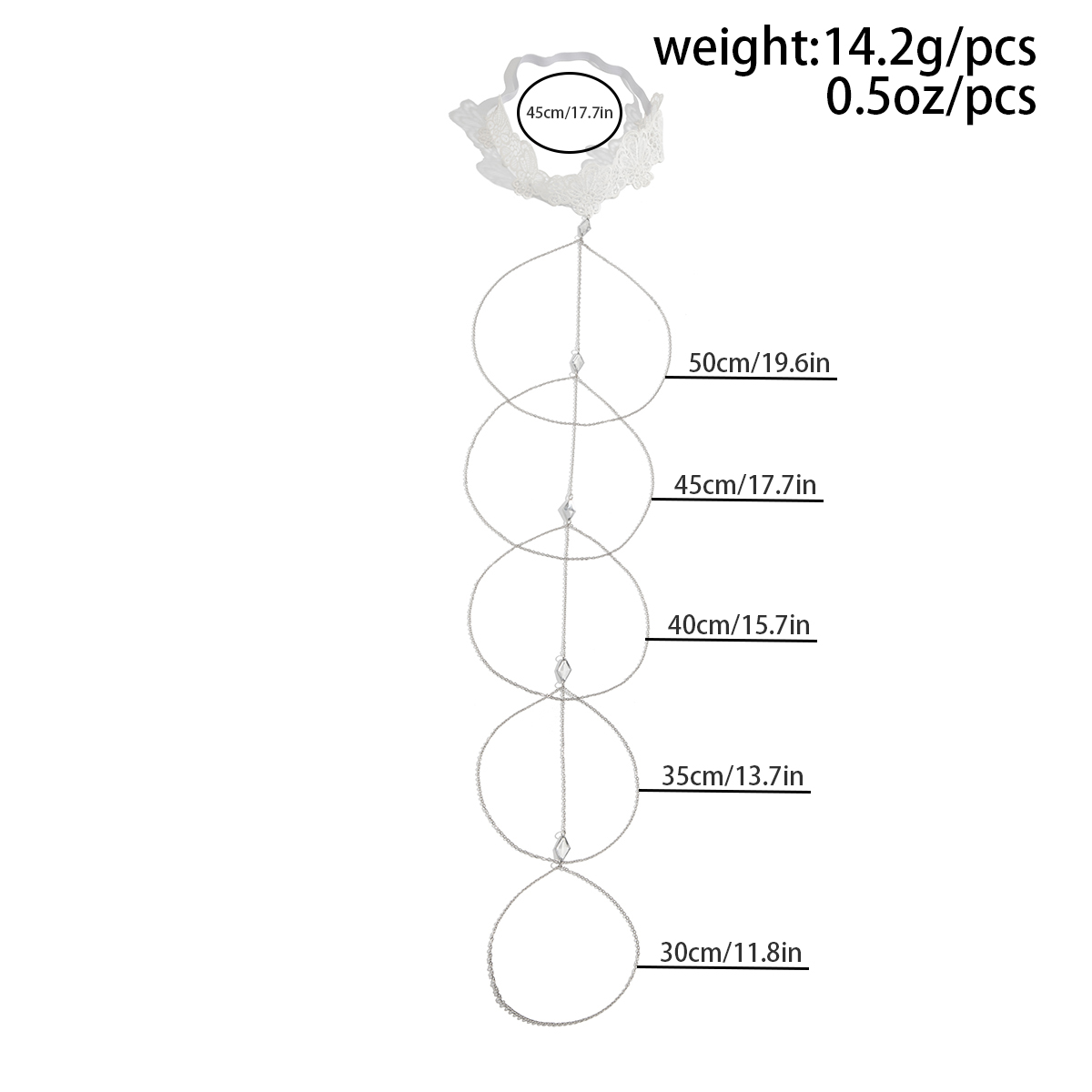 レーステオ-女性のためのハイマルチレイヤーチェーンアクリルビ - Body Jewelry Thigh Chain のレビューと価格