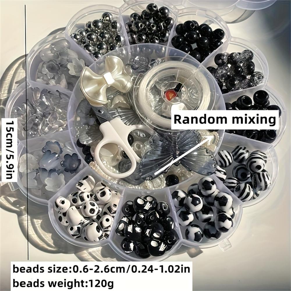 13グリッド 120g ランダムフラワーボックスビーズ アク - Body Jewelry Organizer のレビューと価格