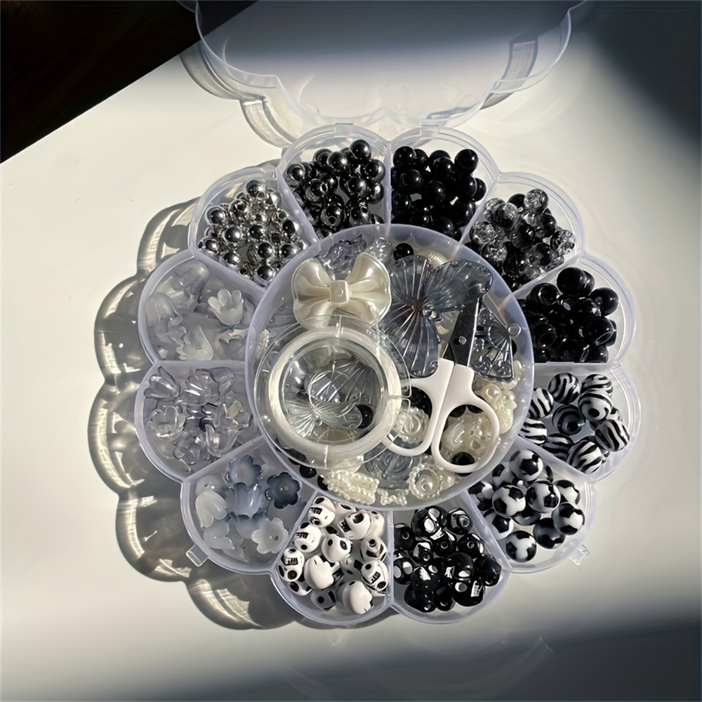 13グリッド 120g ランダムフラワーボックスビーズ アク - Body Jewelry Organizer のレビューと価格