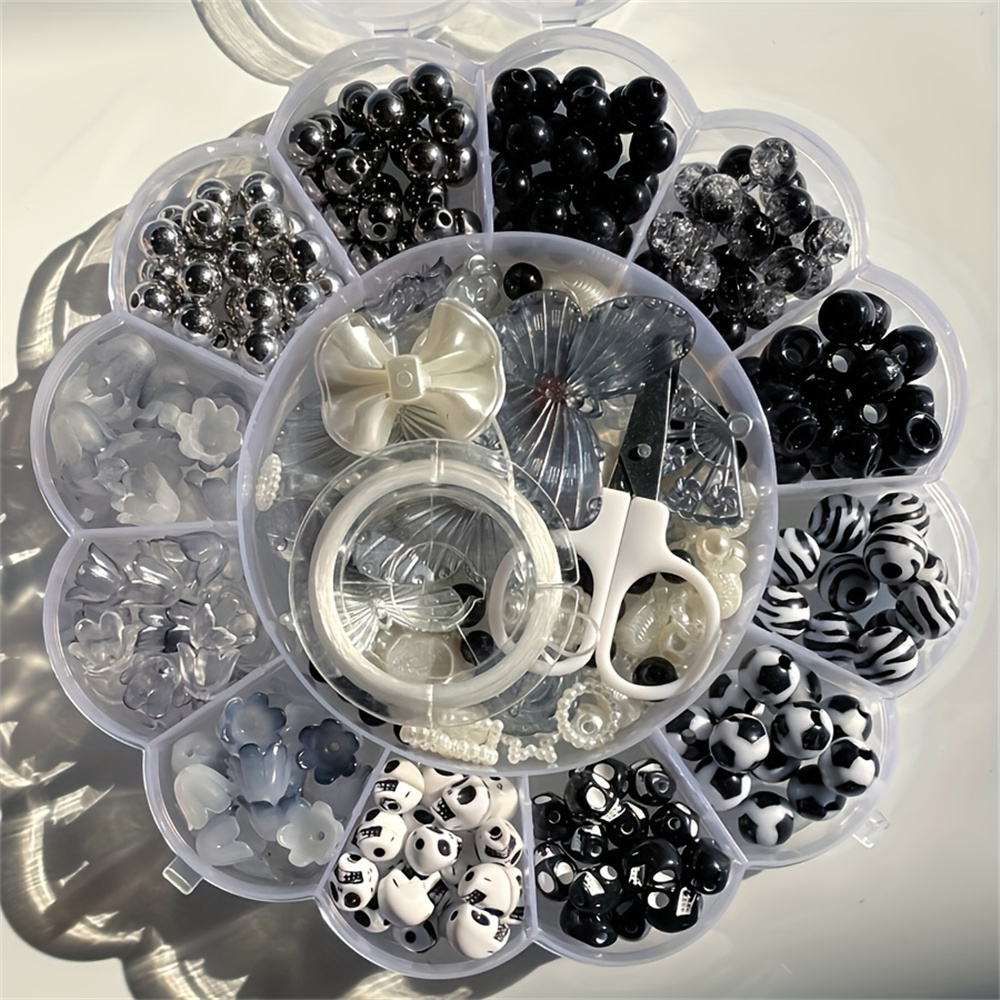 13グリッド 120g ランダムフラワーボックスビーズ アク - Body Jewelry Organizer のレビューと価格