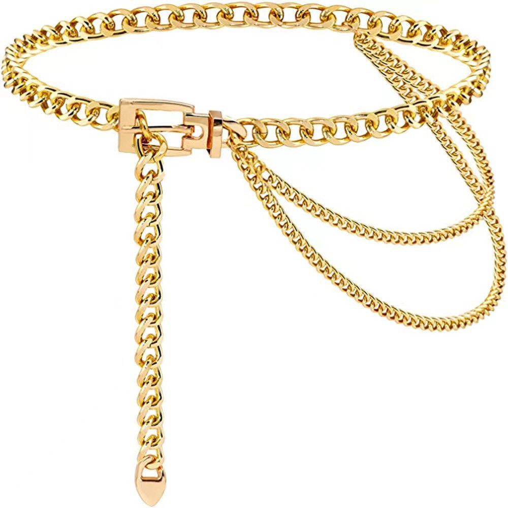 パンクウエストチェーンメタルベルトレイヤードボディチェーンハ - Body Jewelry Harness のレビューと価格